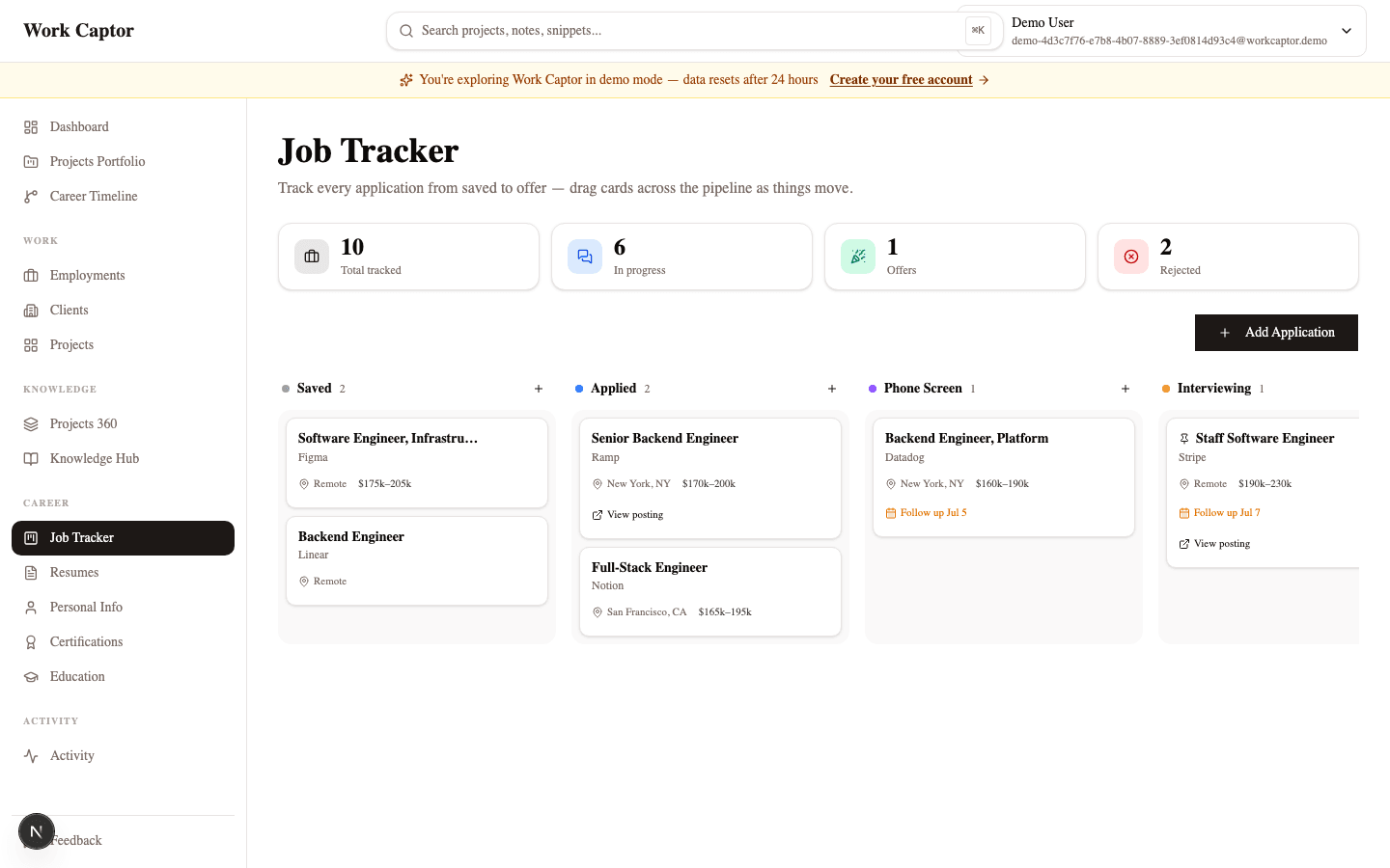 Job Tracker