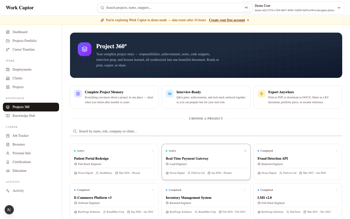 Projects 360