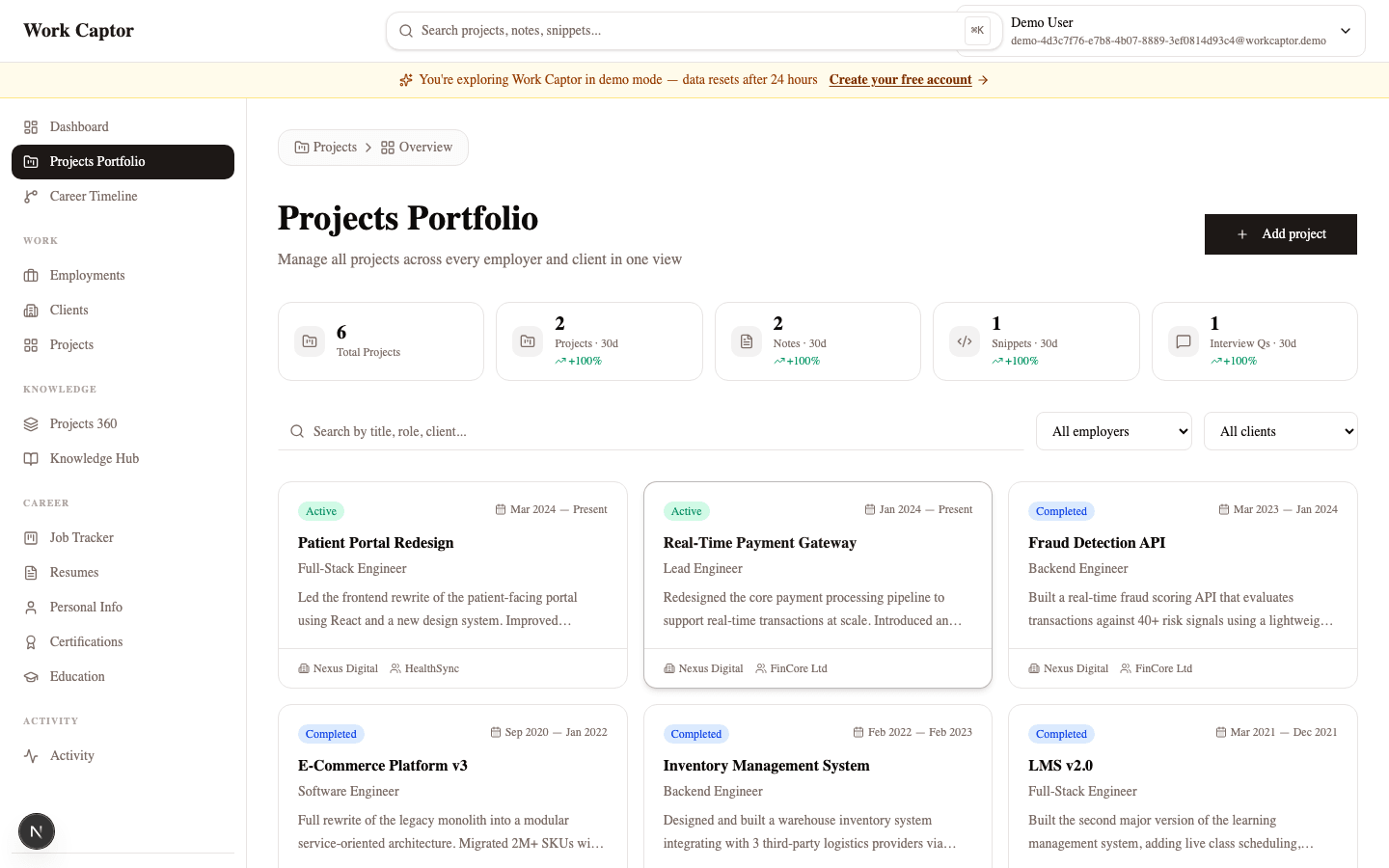 Projects Portfolio